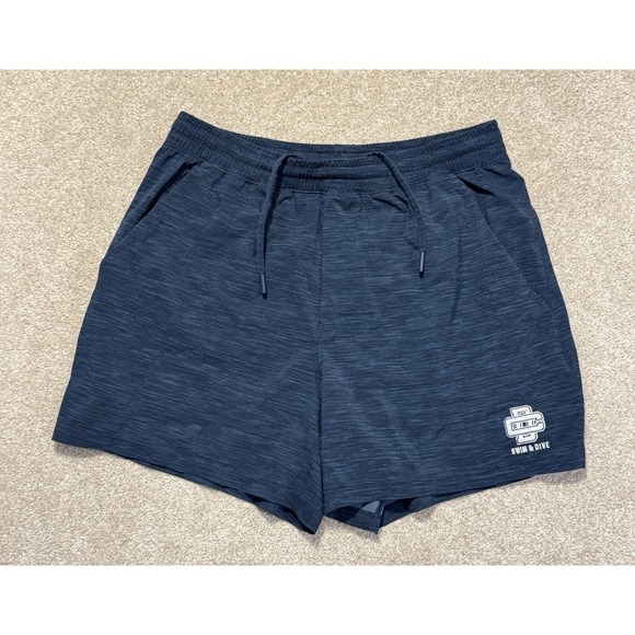 lululemon athletica Other - Lululemon Shorts Mens Large Blue Pace Breaker Linerless Swim and Dive Logo